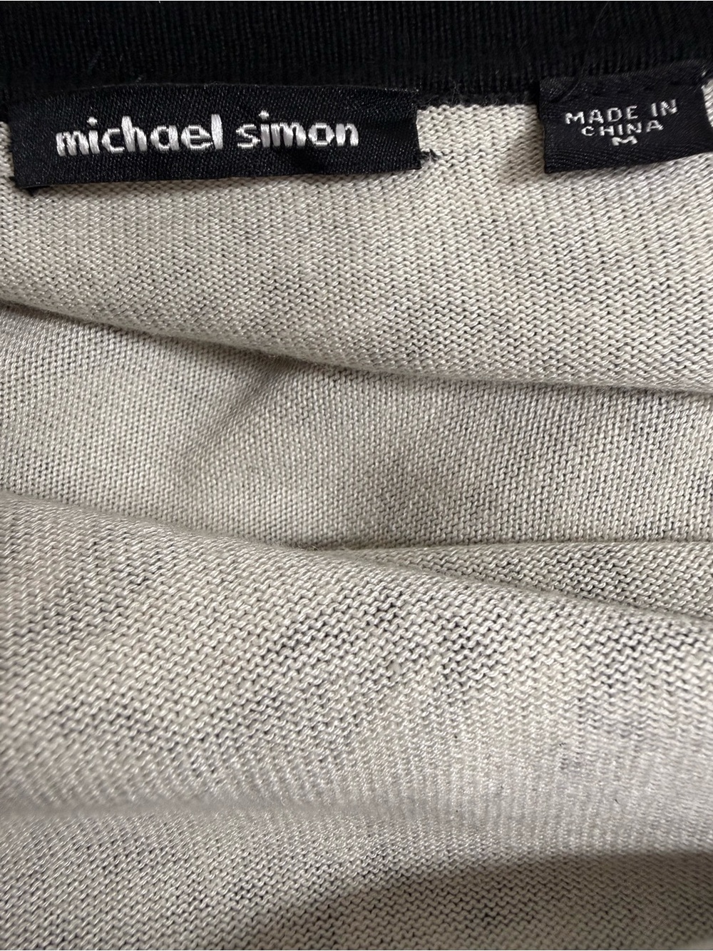 Michael Simon Black and White beaded Cropped Cardigan sweater size small - Picture 13 of 14